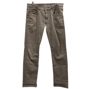 VNTG MAC Jeans Mens 33x29 Arne Pipe Straight Stretch Gray Pants  Preppy LOGO ‘01